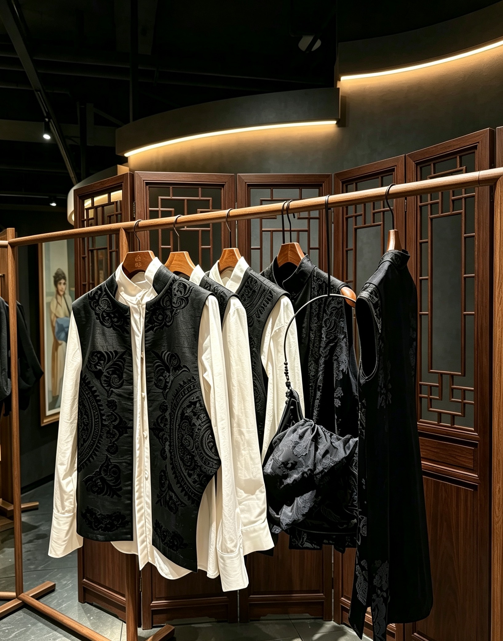 今遇莨缘展示场馆-服装陈列